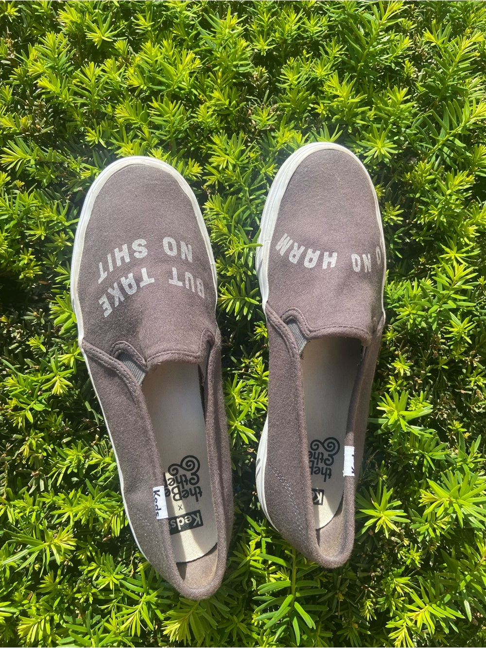 Keds “Do No Harm” Slip-On Sneakers Women’s Canvas Shoes Like New Casual Comfort